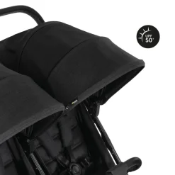 Poussette double uptown duo melange black