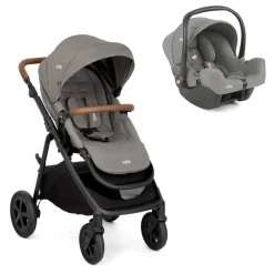 Poussette duo alore + siège auto i-snug 2 pebble gris