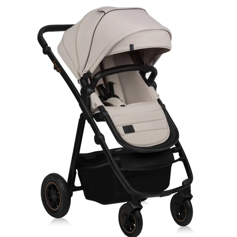 Poussette duo amber + nacelle beige sand