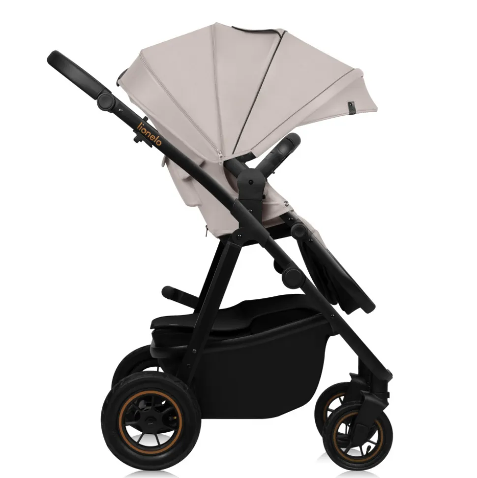 Poussette duo amber + nacelle beige sand