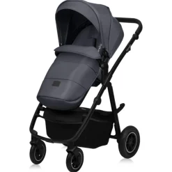 Poussette duo amber + nacelle grey graphite