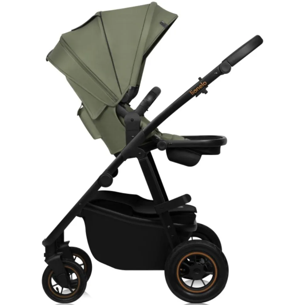 Poussette duo amber + nacelle green forest