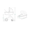 Poussette duo amber + nacelle grey stone