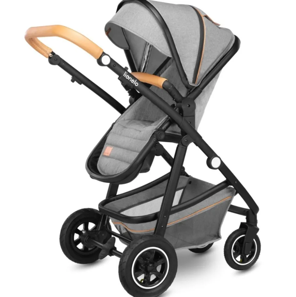 Poussette duo amber + nacelle grey stone