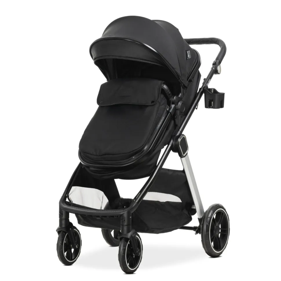Poussette duo aspen nacelle + assise noir