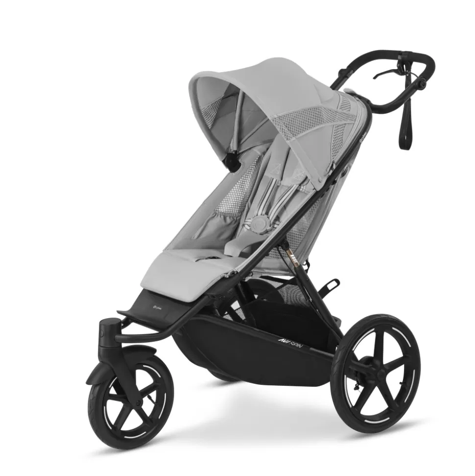 Poussette duo avi spin fog grey + nacelle cot s
