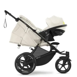 Poussette duo avi spin moon black + siège auto cloud t i-size