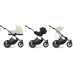 Poussette duo avi spin seashell beige + nacelle cot s