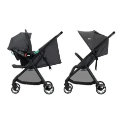 Poussette duo azur mineral graphite