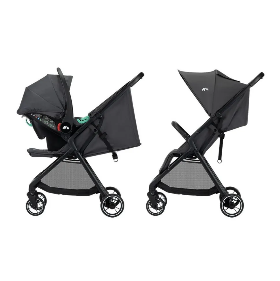 Poussette duo azur mineral graphite