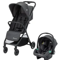 Poussette duo azur mineral graphite