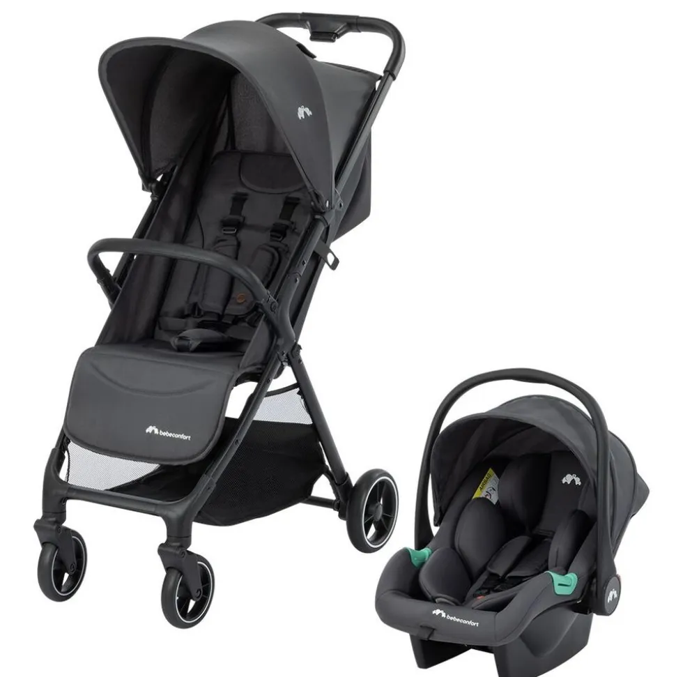 Poussette duo azur mineral graphite