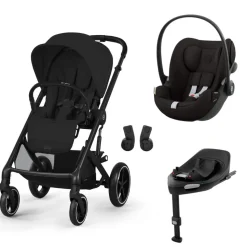 Poussette duo balios s lux 3 moon black + cloud g3 i-size + base g3