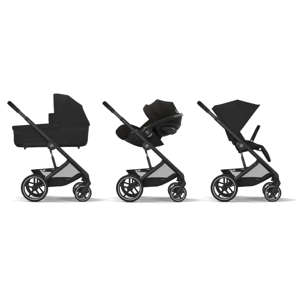 Poussette duo balios s lux 3 moon black + siège auto aton b2 i-size