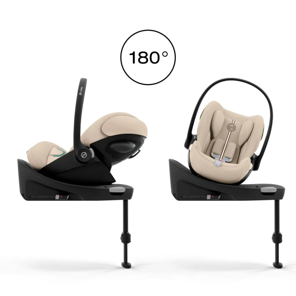 Poussette duo beezy 4 compacte almond beige avec siège auto cloud g3 i-size tissu plus