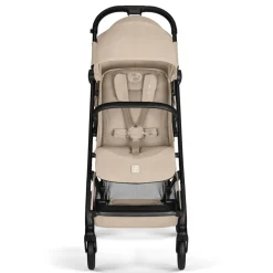 Poussette duo beezy 4 compacte almond beige avec siège auto cloud g3 i-size tissu plus