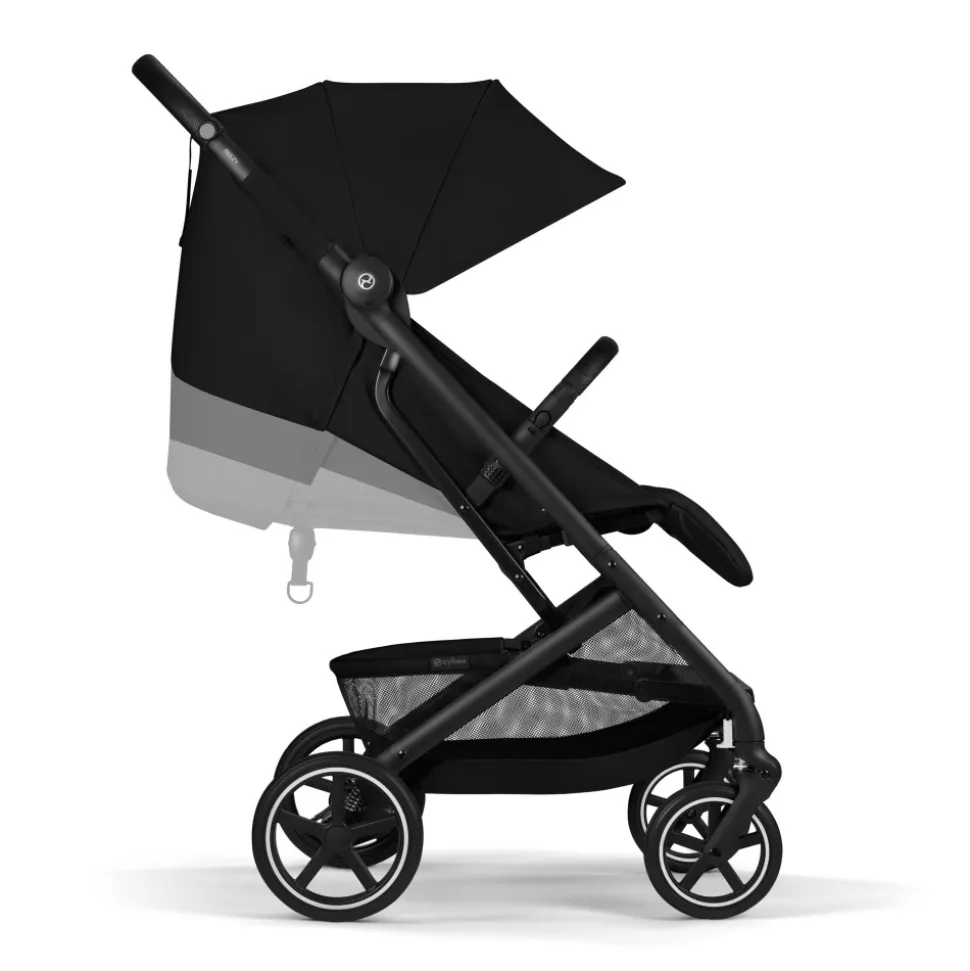 Poussette duo beezy 4 compacte magic black avec siège auto aton b2 i-size