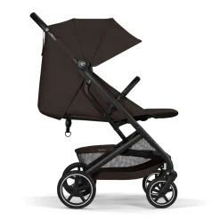Poussette duo beezy 4 compacte chocolate brown avec siège auto cloud g i-size