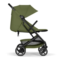 Poussette duo beezy 4 compacte moss green avec siège auto aton b2 i-size
