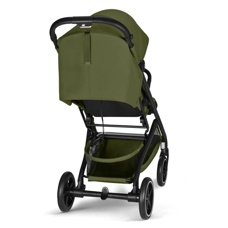 Poussette duo beezy 4 compacte moss green avec siège auto aton b2 i-size