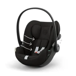 Poussette duo beezy 4 compacte magic black avec siège auto cloud g i-size