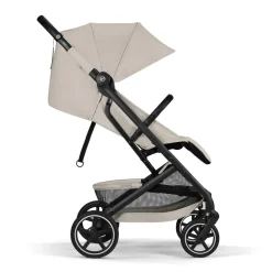 Poussette duo beezy 4 compacte dune grey avec siège auto aton b2 i-size