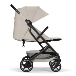 Poussette duo beezy 4 compacte dune grey avec siège auto aton b2 i-size