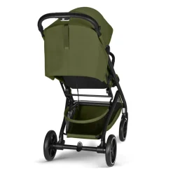 Poussette duo beezy 4 compacte moss green avec siège auto cloud t i-size