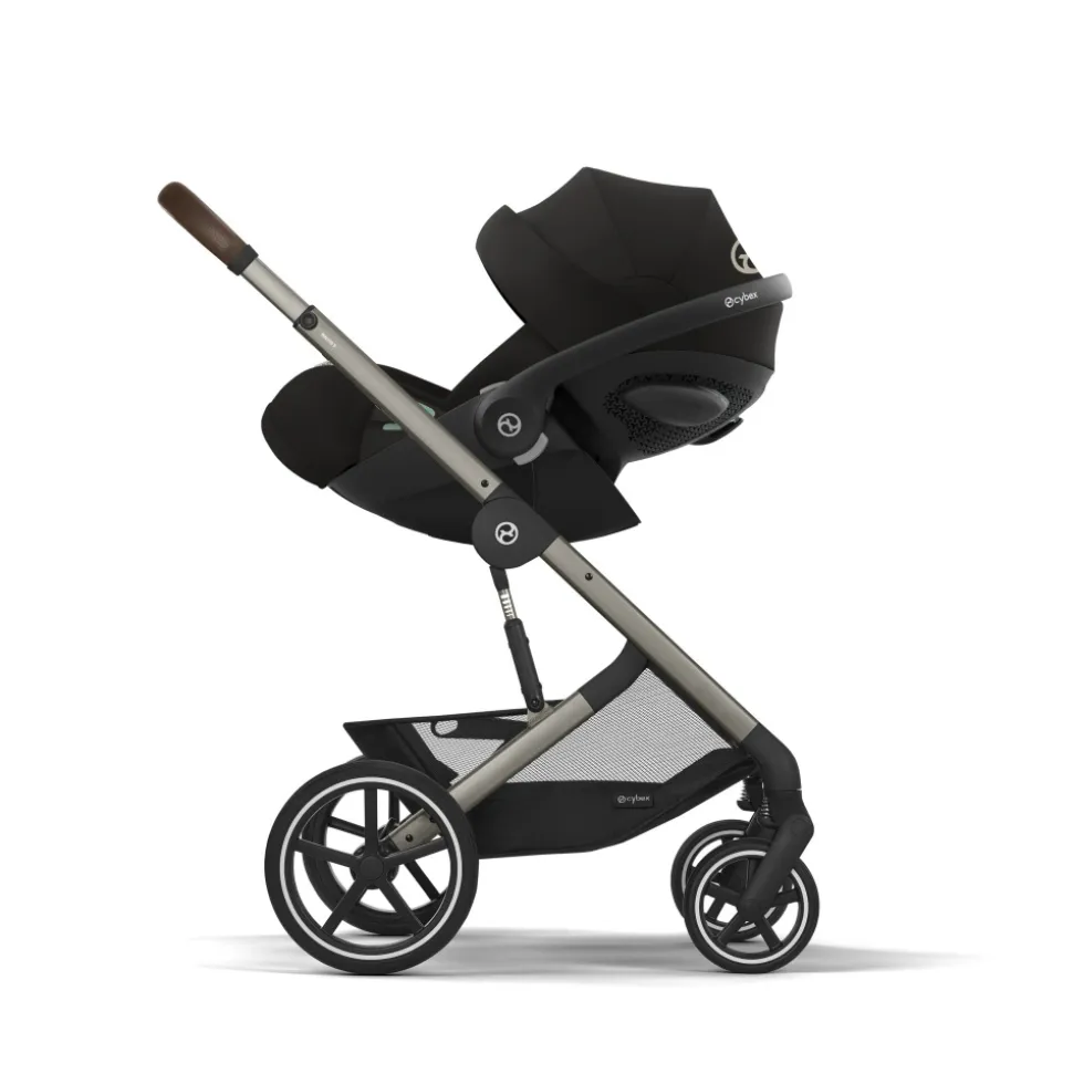 Poussette duo beezy 4 compacte magic black avec siège auto cloud g3 i-size tissu plus