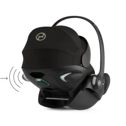 Poussette duo beezy 4 compacte magic black avec siège auto cloud g3 i-size tissu plus