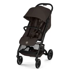 Poussette duo beezy 4 compacte chocolate brown avec siège auto aton b2 i-size