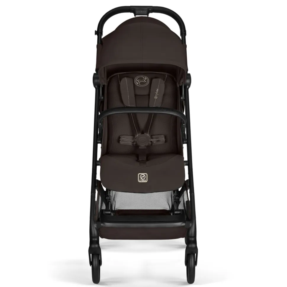 Poussette duo beezy 4 compacte chocolate brown avec siège auto aton b2 i-size