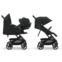 Poussette duo beezy 3 magic black + cloud t i-size