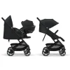 Poussette duo beezy 3 magic black + aton b2 i-size