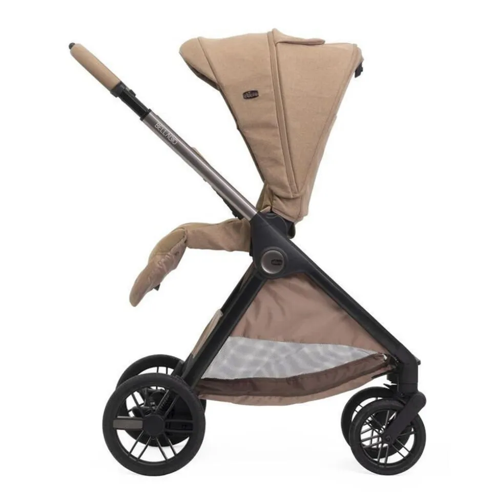Poussette duo bellagio 2 + siège auto first seat recline i-size caramel