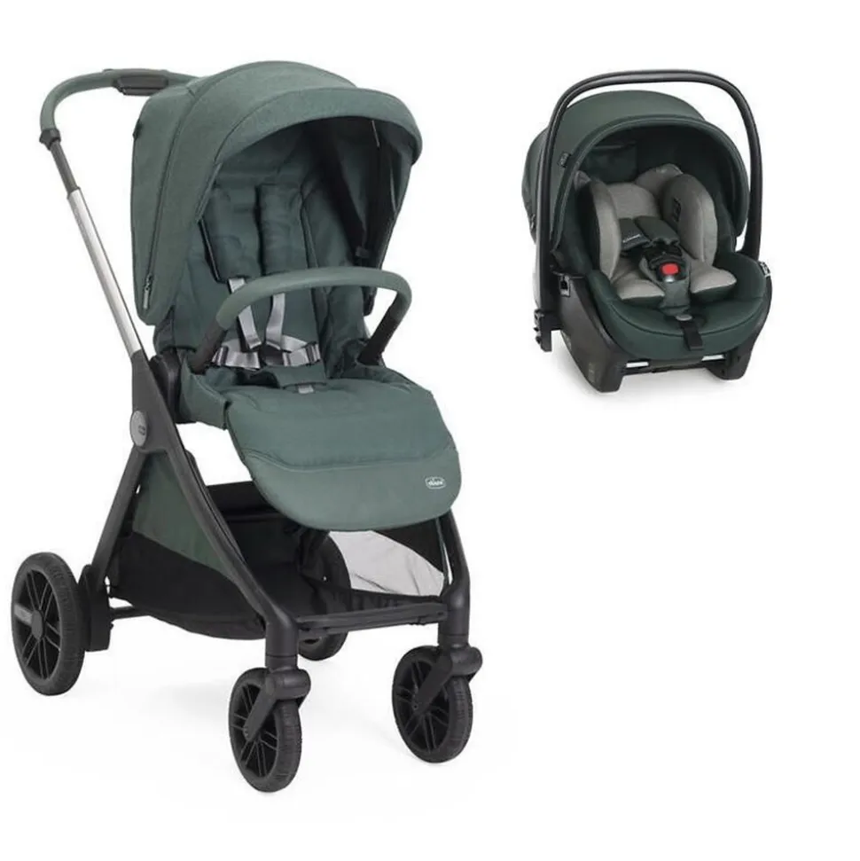 Poussette duo bellagio 2 + siège auto first seat recline i-size fir tree