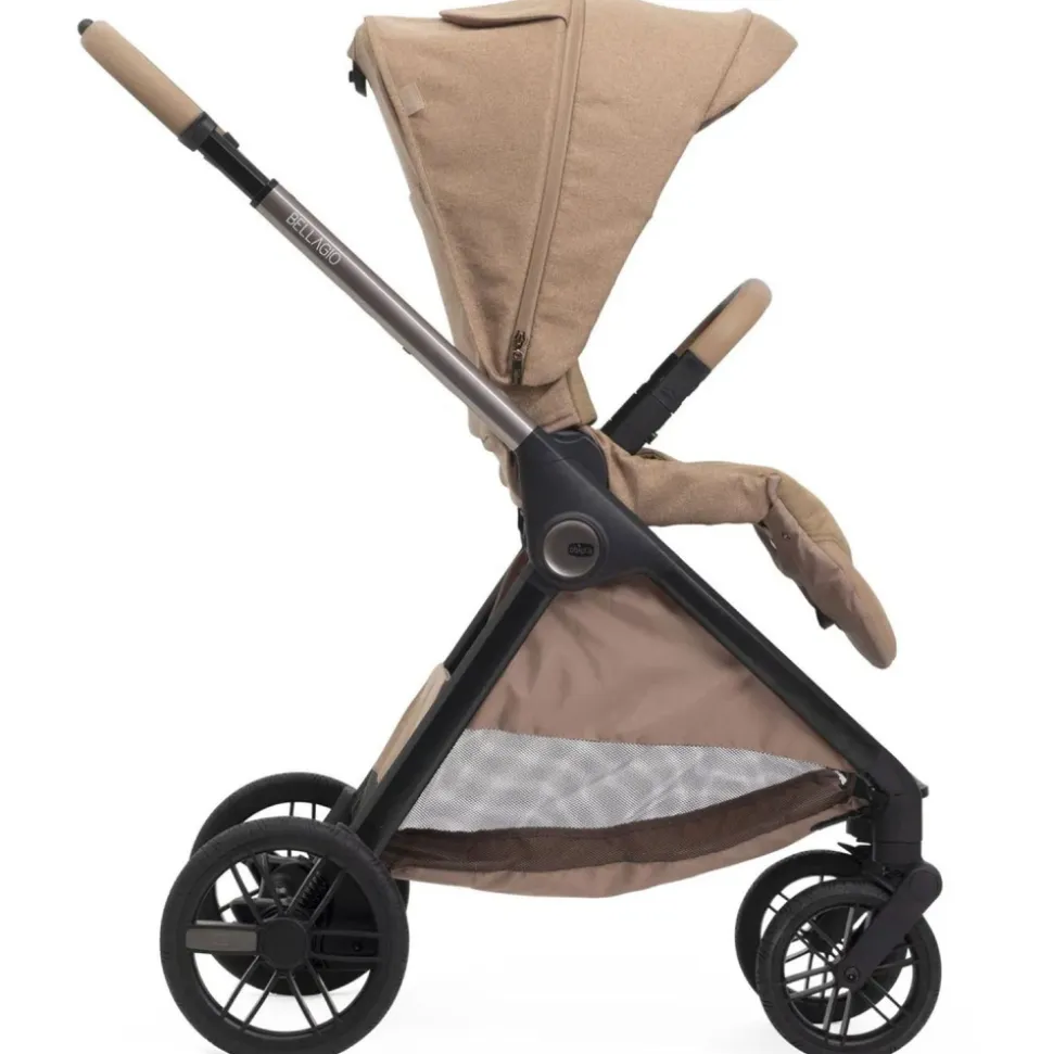 Poussette duo belllagio 2 caramel + siège auto kory essential