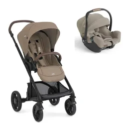 Poussette duo chrome 2 cashew + siège auto i-starter sandstone