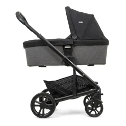 Poussette duo chrome + nacelle chrome shale noir