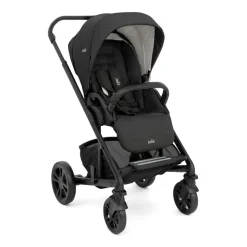 Poussette duo chrome + nacelle chrome shale noir