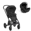 Poussette duo chrome 2 raven + siège auto i-level pro eclipse noir