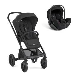 Poussette duo chrome 2 raven + siège auto i-level pro eclipse noir
