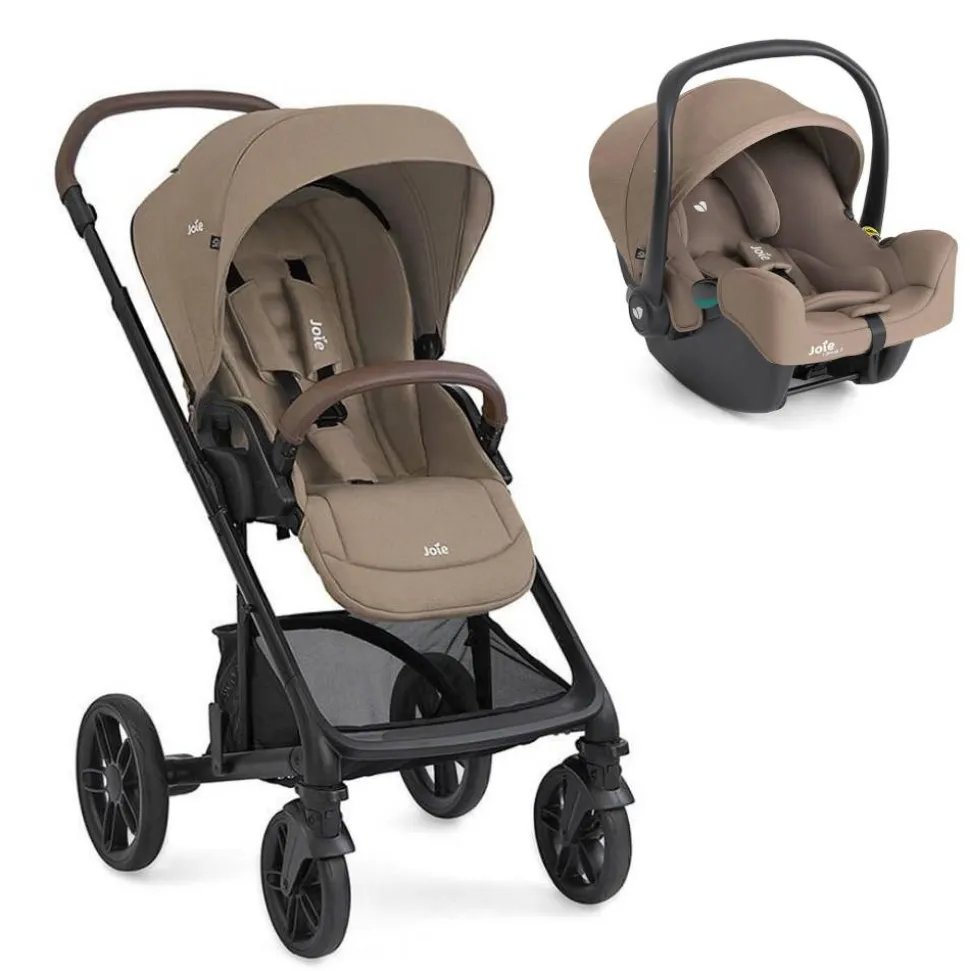Poussette duo chrome 2 + siège auto i-snug 2 cashew