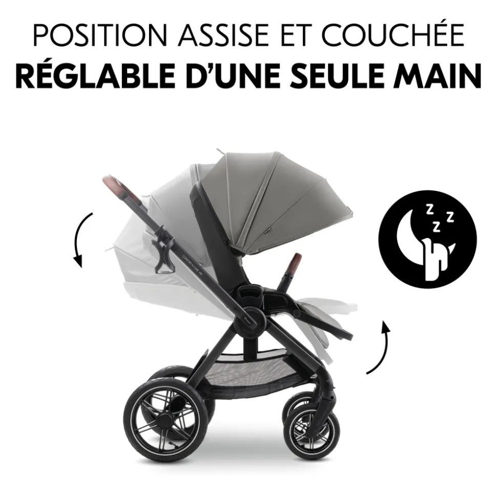 Poussette duo comfort n care air set dark grey