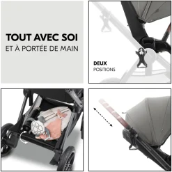 Poussette duo comfort n care air set dark grey