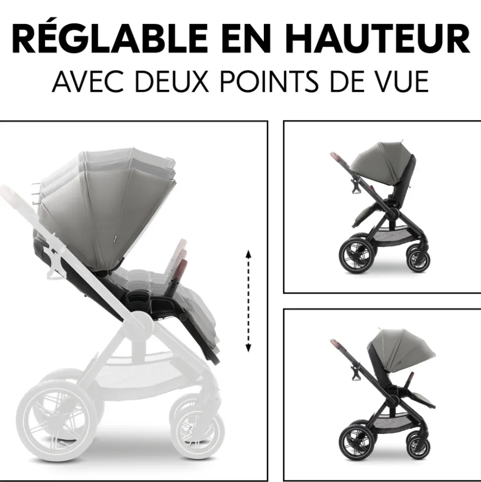 Poussette duo comfort n care air set dark grey