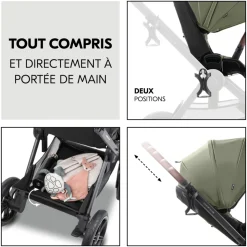 Poussette duo comfort n care set olive