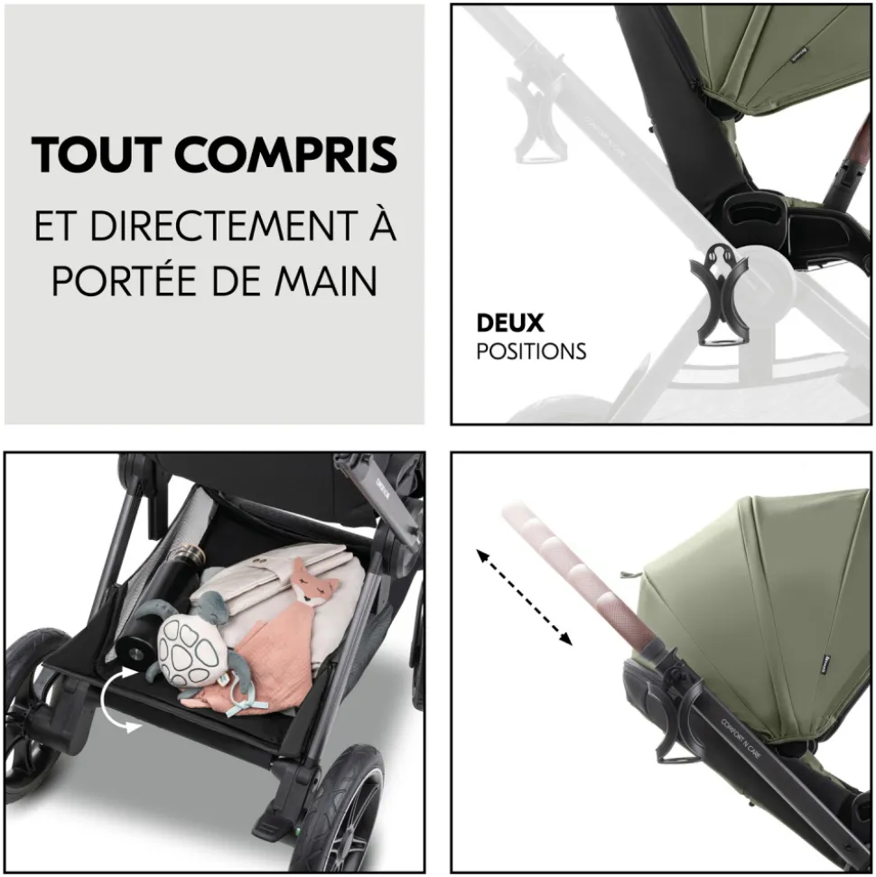 Poussette duo comfort n care set olive