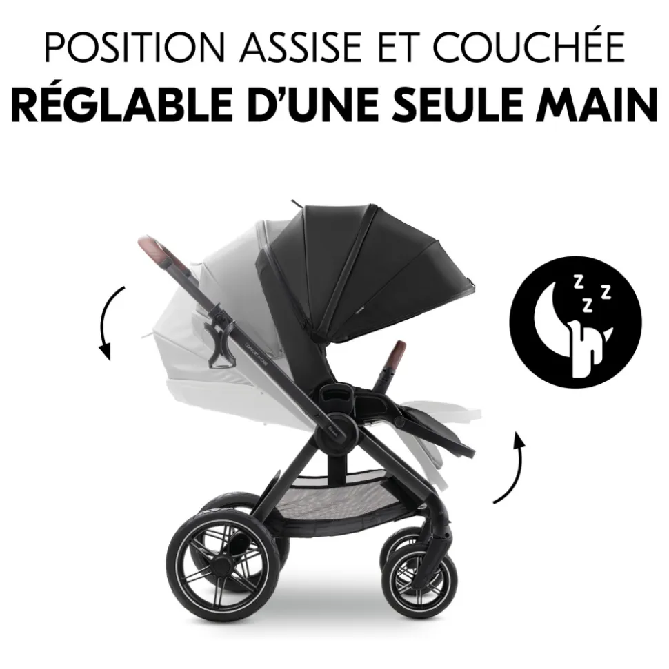 Poussette duo comfort n care set black