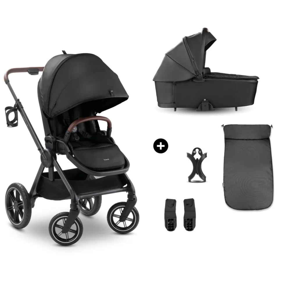 Poussette duo comfort n care set black